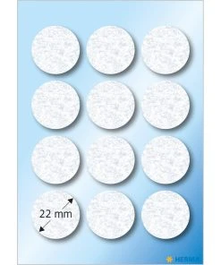 Herma Stickers Patin En Feutre Ø 22 Mm, Blanc, 12 Pièces - Filtre Pour Aspirateur -Kärcher Shop unnamed file 3083