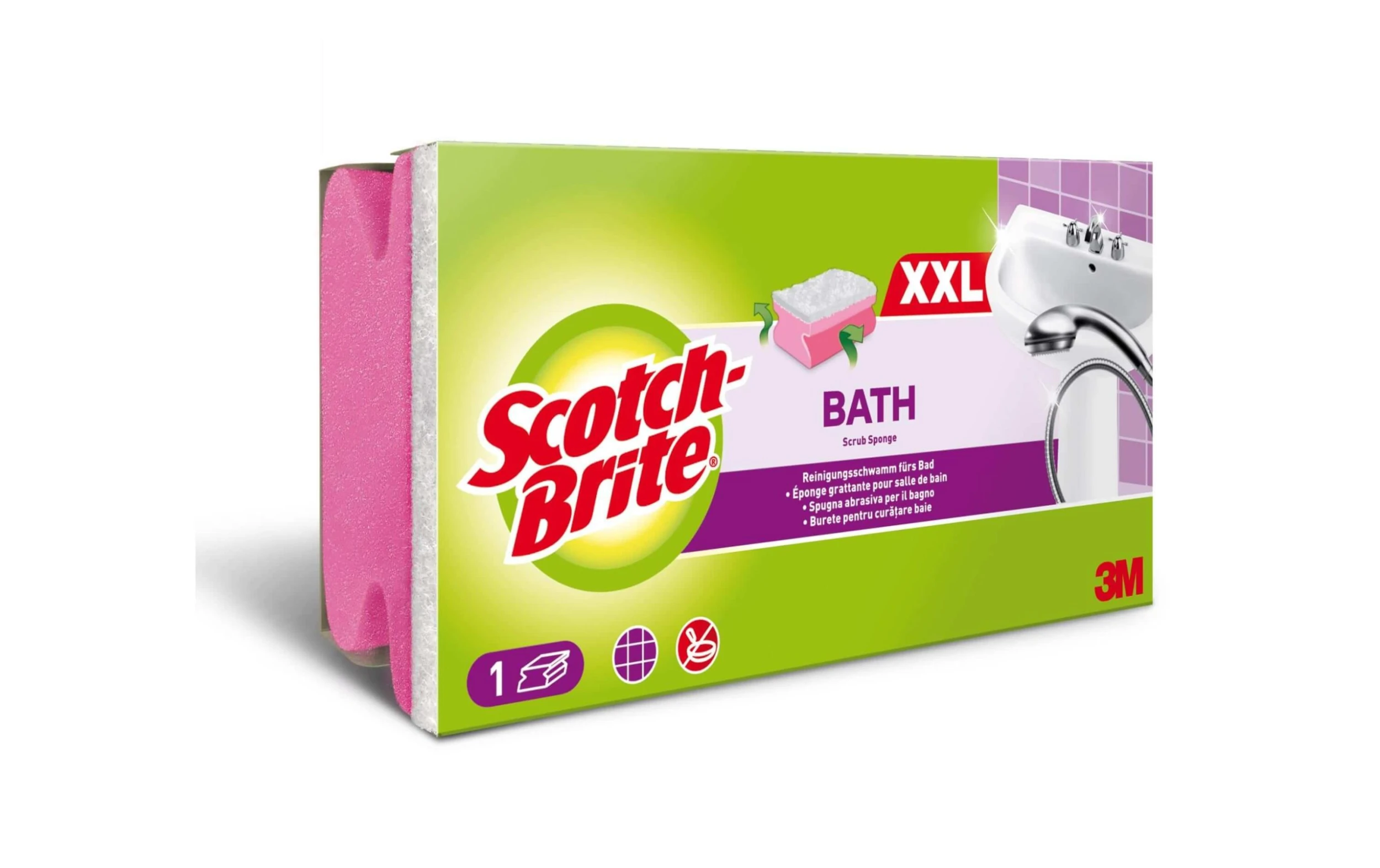 Éponge Scotch-Brite Bain XXL 1 Pièce/s - Éponge De Nettoyage 3 Éponge Scotch-Brite Bain XXL 1 Pièce/s - Éponge De Nettoyage