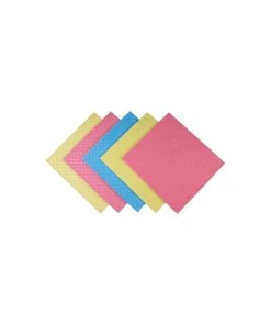 Weita Chiffon Absorbant 5 Pièce/s, Bleu/Jaune/Rose - Chiffon De Nettoyage
