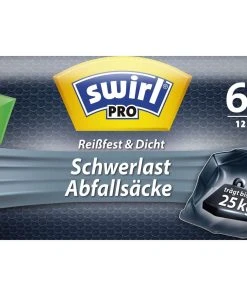 Swirl Sacs Poubelle à Toute épreuve 60 L, 12 Pièce/s - Sacs Poubelle