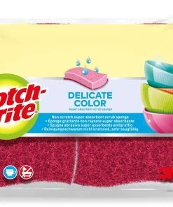 Éponge 3M Scotch-Brite Delicate Fibre Naturelle, 2 Pièces - Éponge De Nettoyage