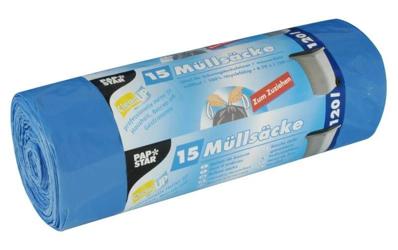 Weita Sac à Ordures Ménagères Papstar 120 L, 15 Pièce/s - Sacs Poubelle 3 Weita Sac à Ordures Ménagères Papstar 120 L, 15 Pièce/s - Sacs Poubelle