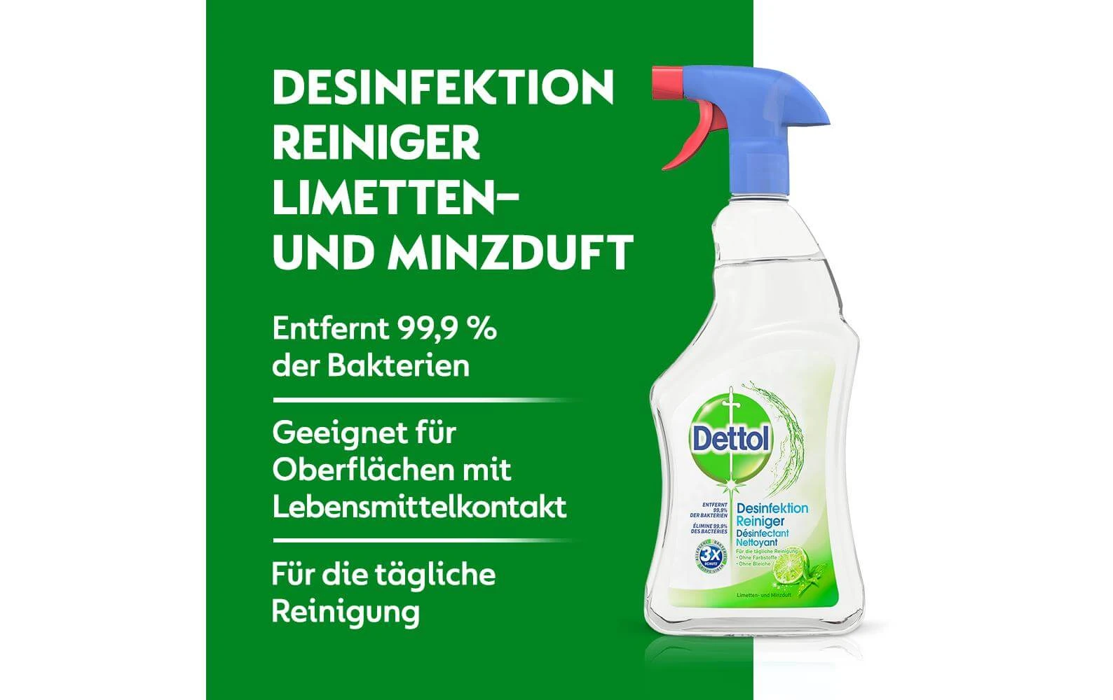 Dettol Nettoyant Tout Usage Lime Et Menthe 750 Ml - Détergents Universels 5 Dettol Nettoyant Tout Usage Lime Et Menthe 750 Ml - Détergents Universels – Image 3