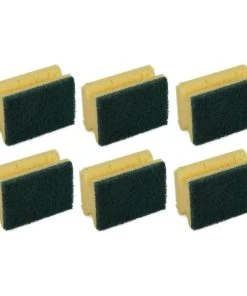 Edi Baur Éponge Profi 10 Pièce/s, Jaune/vert, Petit - Éponge De Nettoyage