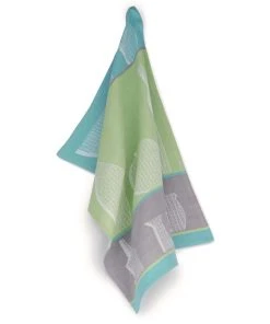 Kela Torchon Pour La Vaisselle Carla Bleu/Vert/Violet - Torchon Pour La Vaisselle