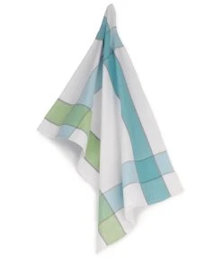 Kela Torchon Pour La Vaisselle Carla Bleu/Vert/Blanc - Torchon Pour La Vaisselle