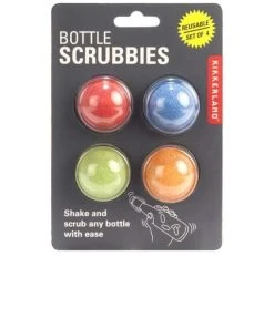 Kikkerland Éponge Pour Les Bouteilles 4 Pièce/s - Éponge De Nettoyage