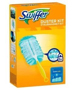 Swiffer Aimant à Poussière Starterkit Avec 3 Chiffons - Nettoyeur De Poussière