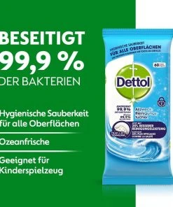 Dettol Chiffons De Nettoyage Tout Usage Fraîcheur De L'océan 60 Pièces - Détergents Universels 7 Dettol Chiffons De Nettoyage Tout Usage Fraîcheur De L'océan 60 Pièces - Détergents Universels -Kärcher Shop unnamed file 3295