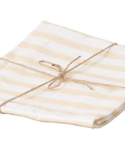 Esmée Torchon Pour La Vaisselle 50 X 70 Cm, Rayé, Beige/Blanc - Torchon Pour La Vaisselle
