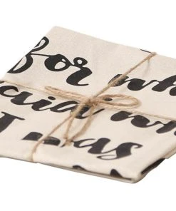 Esmée Torchon Pour La Vaisselle Sorry For What I Said 50 X 70 Cm, Beige - Torchon Pour La Vaisselle