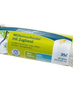 Haushaltsware Sacs Poubelle PRolle 35 L, 20 Pièce/s, Blanc - Sacs Poubelle