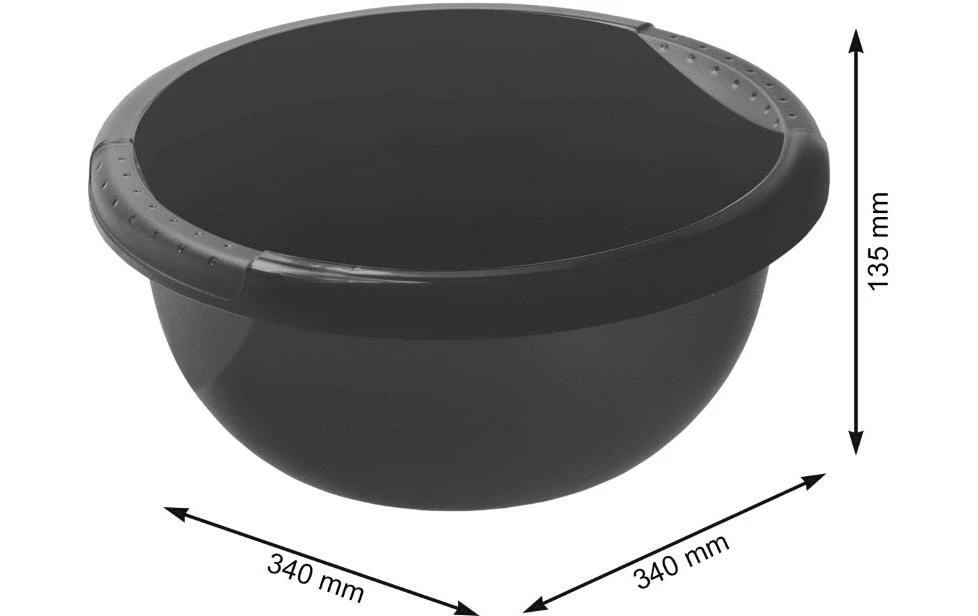 Rotho Cuvette Daily 6 L, Noir - Seau De Nettoyage 4 Rotho Cuvette Daily 6 L, Noir - Seau De Nettoyage – Image 2