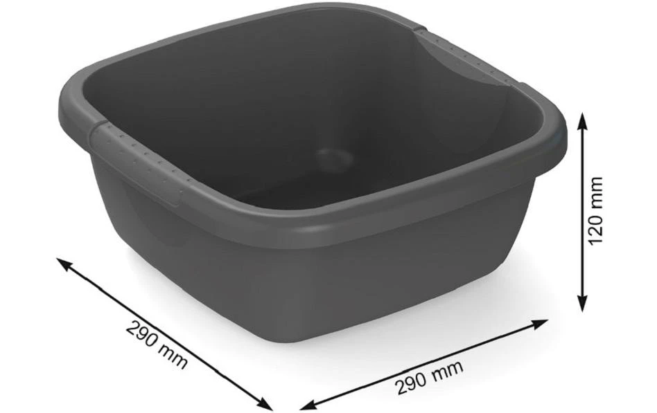 Rotho Cuvette Daily Rectangulaire, 5 L, Noir - Seau De Nettoyage 4 Rotho Cuvette Daily Rectangulaire, 5 L, Noir - Seau De Nettoyage – Image 2