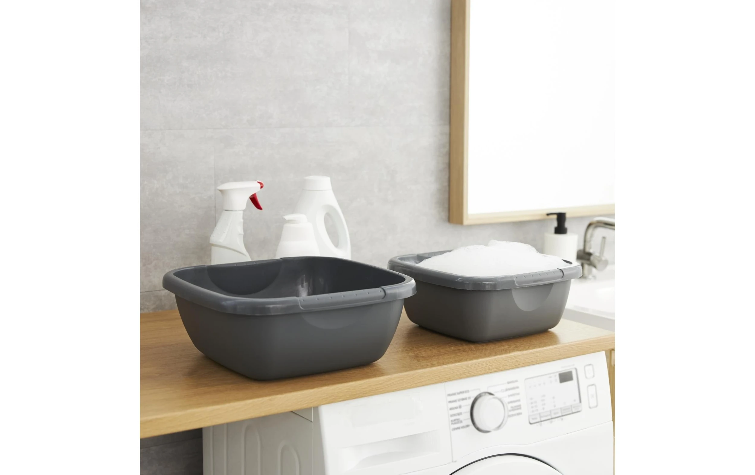 Rotho Cuvette Daily Rectangulaire, 5 L, Noir - Seau De Nettoyage 5 Rotho Cuvette Daily Rectangulaire, 5 L, Noir - Seau De Nettoyage – Image 3