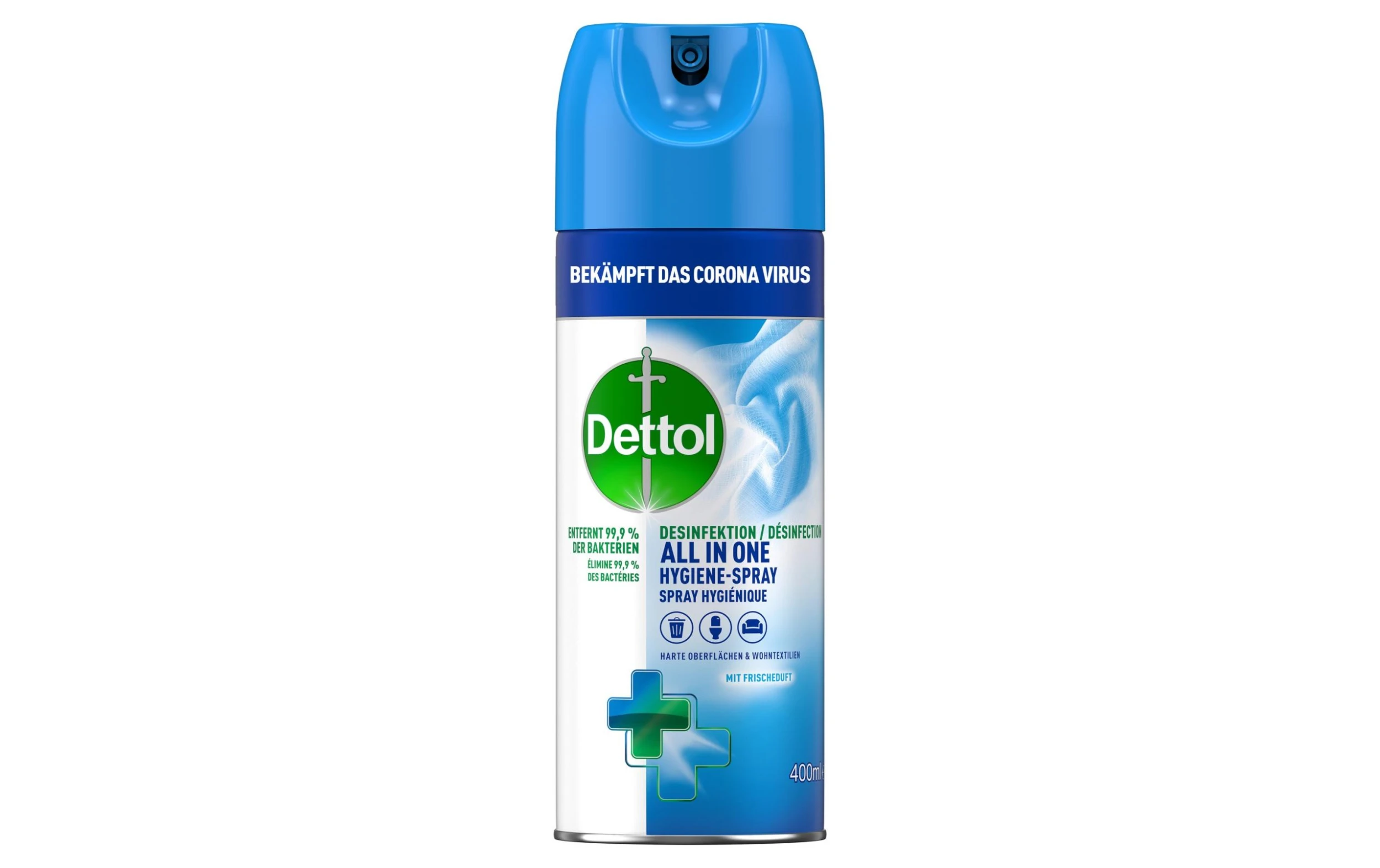 Dettol Nettoyant Tout Usage Désinfection Aerosol Spray 400 Ml - Détergents Universels 3 Dettol Nettoyant Tout Usage Désinfection Aerosol Spray 400 Ml - Détergents Universels