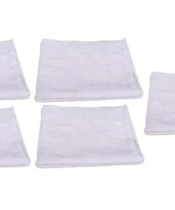 Edi Baur Chiffon De Nettoyage En Microfibre Black And White 5 Pièce/s, Blanc - Chiffon De Nettoyage