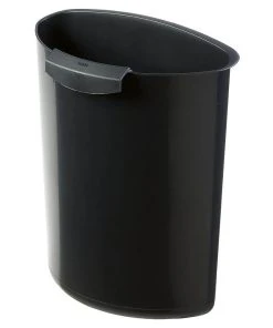HAN Corbeille à Papier Moon 6 L, 5 Pièces, Noir - Corbeille