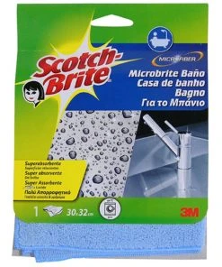 Chiffon De Nettoyage En Microfibre Serviette De Bain Scotch-Brite Bleu - Chiffon De Nettoyage
