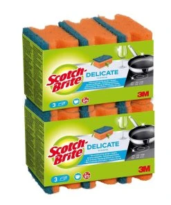 Éponge Scotch-Brite Delicate 6 Pièce/s - Éponge De Nettoyage