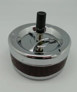 Dameco Cendrier Avec Un Couvercle Centrifuge, Brun/Argenté - Cendrier -Kärcher Shop unnamed file 3461 scaled