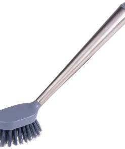 Edi Baur Brosse à Vaisselle Acier Chromé Gris - Brosse De Nettoyage