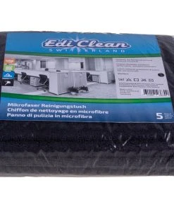 Edi Baur Chiffon De Nettoyage En Microfibre Black And White 5 Pièce/s, Noir - Chiffon De Nettoyage -Kärcher Shop unnamed file 3467 scaled