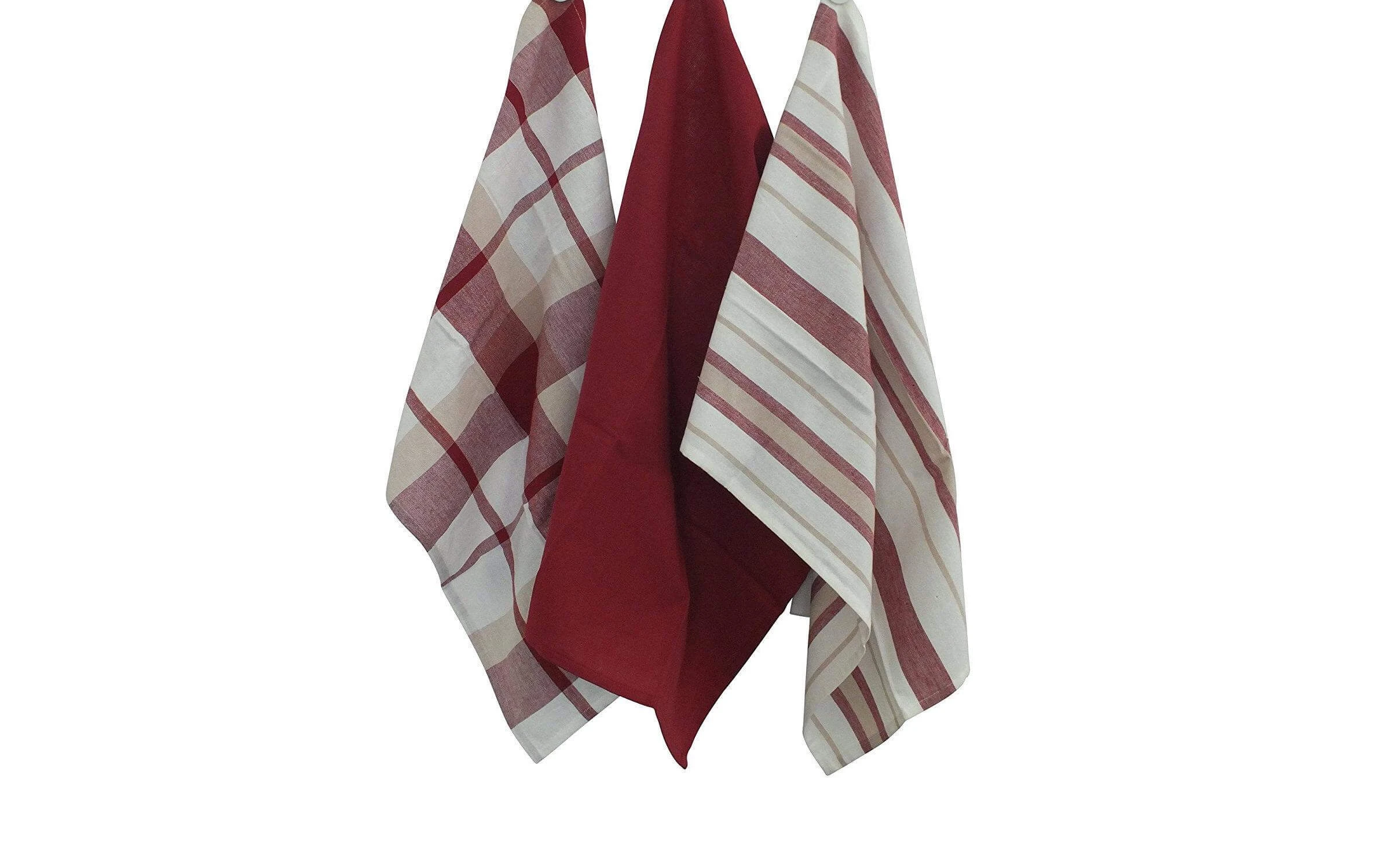 Kela Ensemble De Torchons Pour La Vaisselle Pasado 3 Pièces, Rouge - Torchon Pour La Vaisselle 4 Kela Ensemble De Torchons Pour La Vaisselle Pasado 3 Pièces, Rouge - Torchon Pour La Vaisselle – Image 2