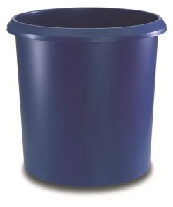 Läufer Corbeille à Papier 18 L, Bleu - Corbeille