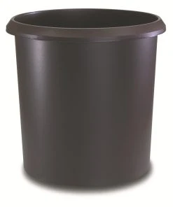 Läufer Corbeille à Papier 18 L, Brun - Corbeille