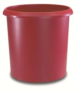 Läufer Corbeille à Papier 18 L, Rouge - Corbeille