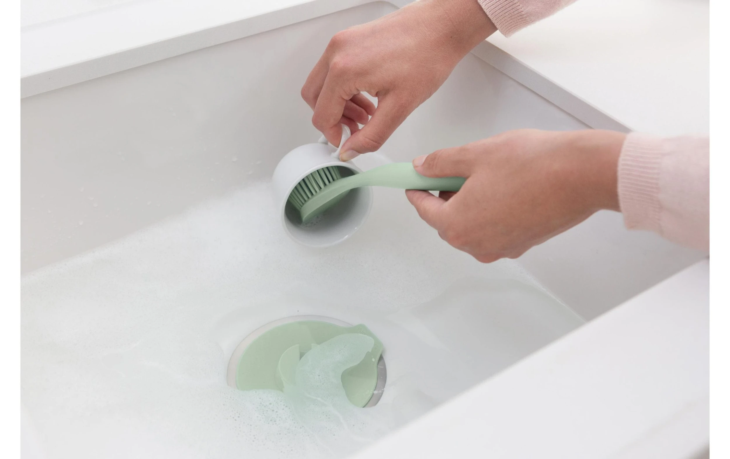 Brabantia Brosse à Vaisselle Sink Side Vert Clair - Brosse De Nettoyage 5 Brabantia Brosse à Vaisselle Sink Side Vert Clair - Brosse De Nettoyage – Image 3