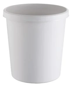 Helit Corbeille à Papier 18 L, Gris Clair - Corbeille