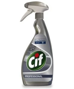 Diversey Pro Formula Cif Professional Acier Inoxydable Et Verre 0,75 L - Détergents Pour Cuisine