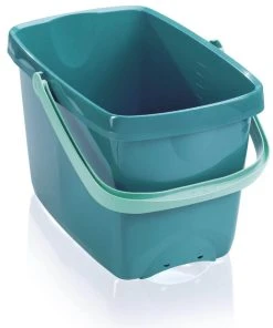 Leifheit Seau De Ménage Combi 12 L, Turquoise - Seau De Nettoyage