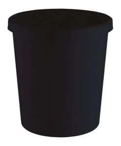 Helit Corbeille à Papier 18 L, Noir - Corbeille