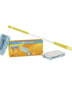Swiffer Aimant à Poussière XXL (poignée + 2 Chiffons) - Nettoyeur De Poussière