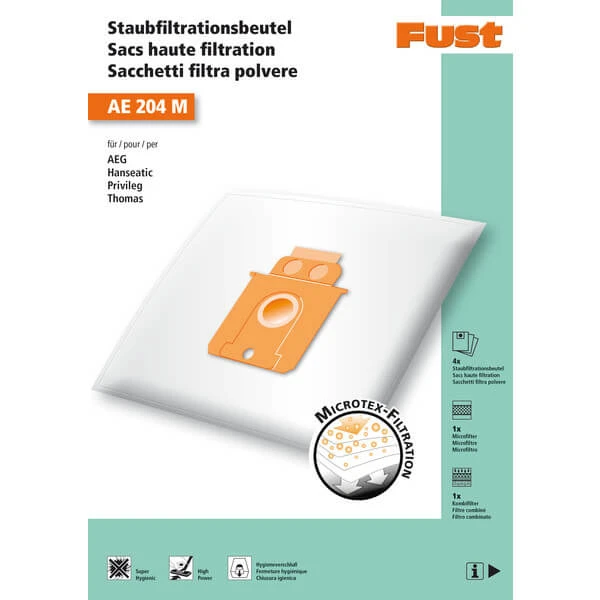Fust AE 204 M - Sac à Poussière 3 Fust AE 204 M - Sac à Poussière