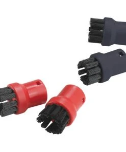 Kärcher Set De Brosses Rondes Noir / Jaune Pour Le Nettoyeur Vapeur - Accessoires Aspirateurs Et Nettoyeurs